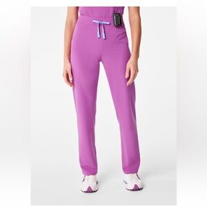 Figs High Waisted Livingston Basic Scrub Pants™ Ultraberry Size XL
